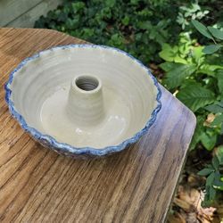 Hand thrown, stoneware baking mold