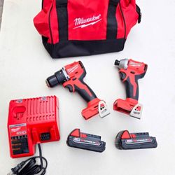 Milwaukee 18V Brushless Compact Two Tool Combo Kit