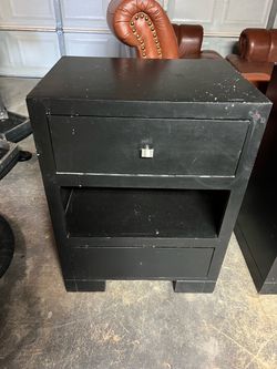Nightstand x2 with Drawer and Open Shelf’s