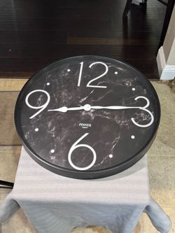 Large Black Wall Clock