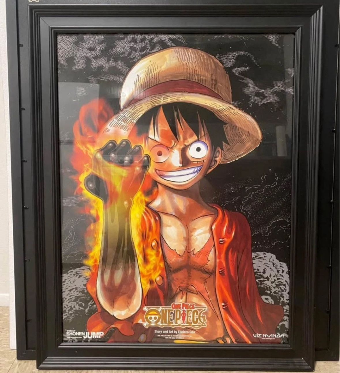 One Piece Monkey D. Luffy Red Hawk 2013 Exclusive Viz Booth Print 18 X 24.