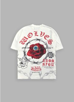 EYE OF THE BEHOLDER PREMIUM OVERSIZED TEE IN CREAM