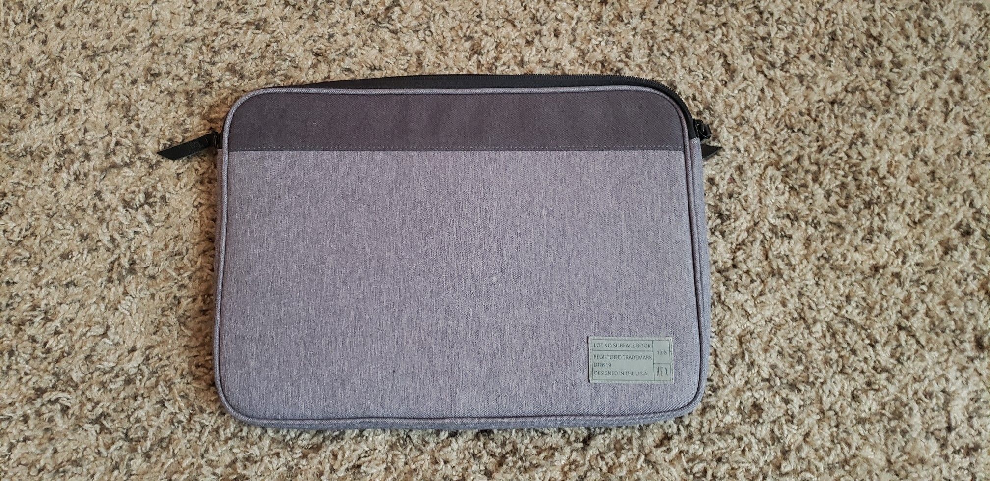 HEX GREY MICROSOFT SURFACE BOOK 15" SLEEVE