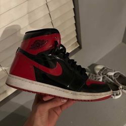 Jordan 1 Bred Patent Leather