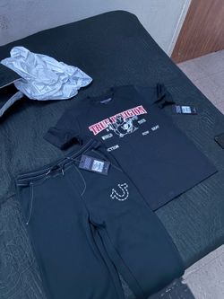 True Religion Kids Black T-Shirt + Joggers Set – New With Tags – Size L