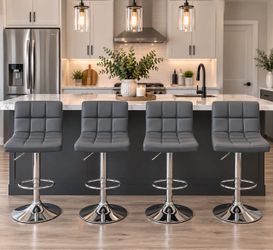4 brand new gray bar stools chairs chair bar stool