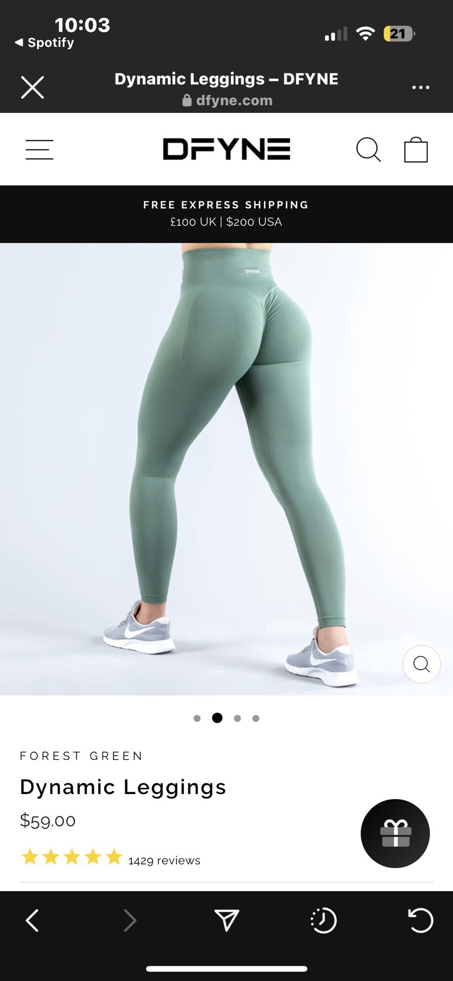 Dfyne Dynamic Leggings Size M for Sale in Los Angeles, CA - OfferUp