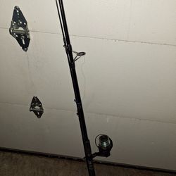 Fishing Rod And Reel. 8ft. Open Face.