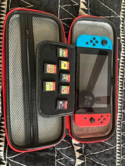 Nintendo switch with 7 games