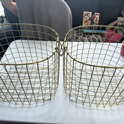 Golden Wire Baskets