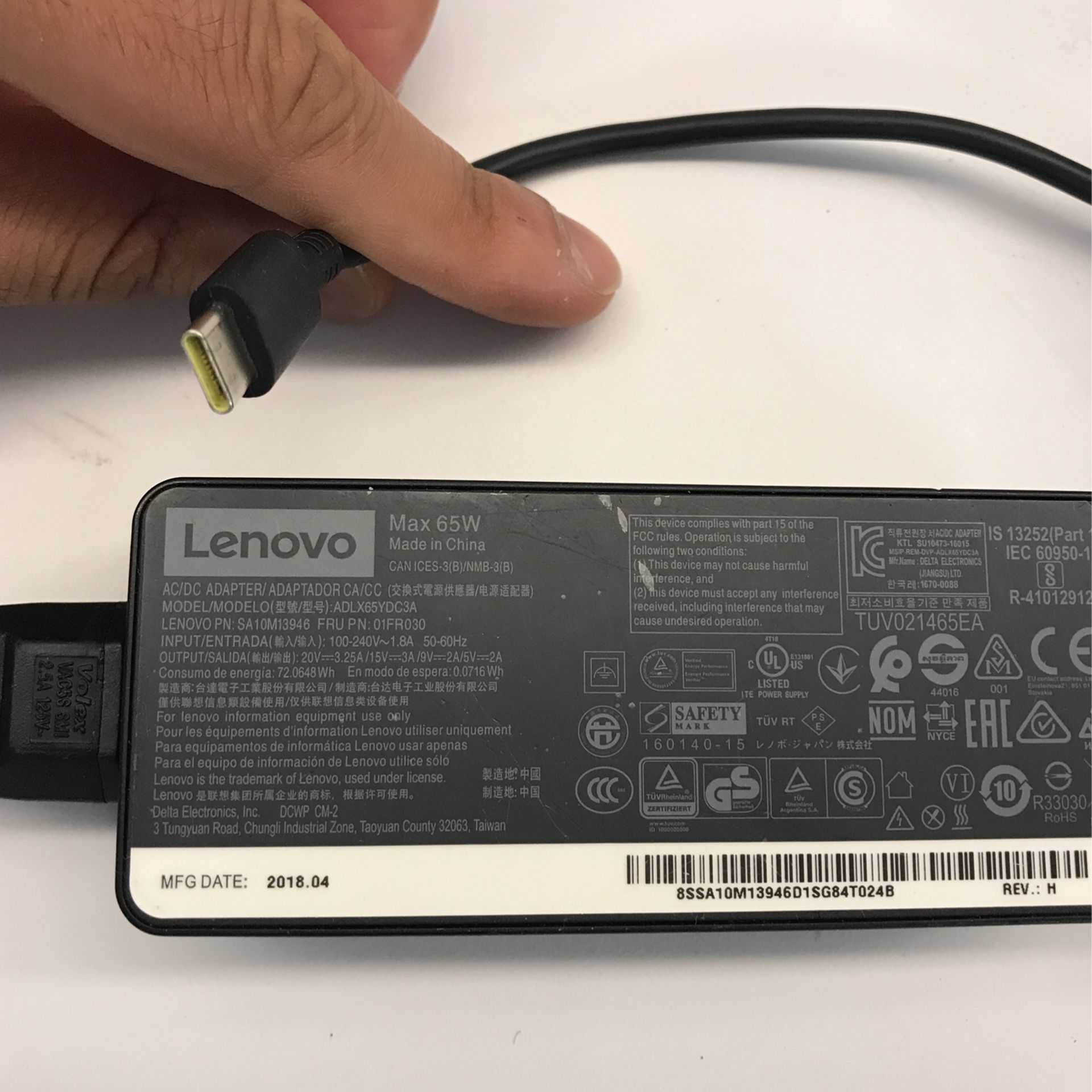 Original Lenovo USB C Laptop Charger Oem