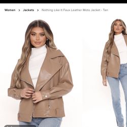 Leather Tan Jacket 