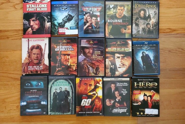 30 Classic action Movie DVDs for sale