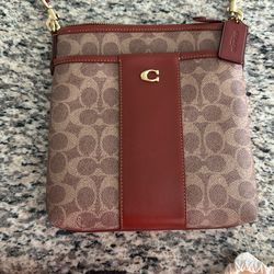 COACH CC533 Kitt Messenger Crossbody Signature Canvas in Colorblock NWT