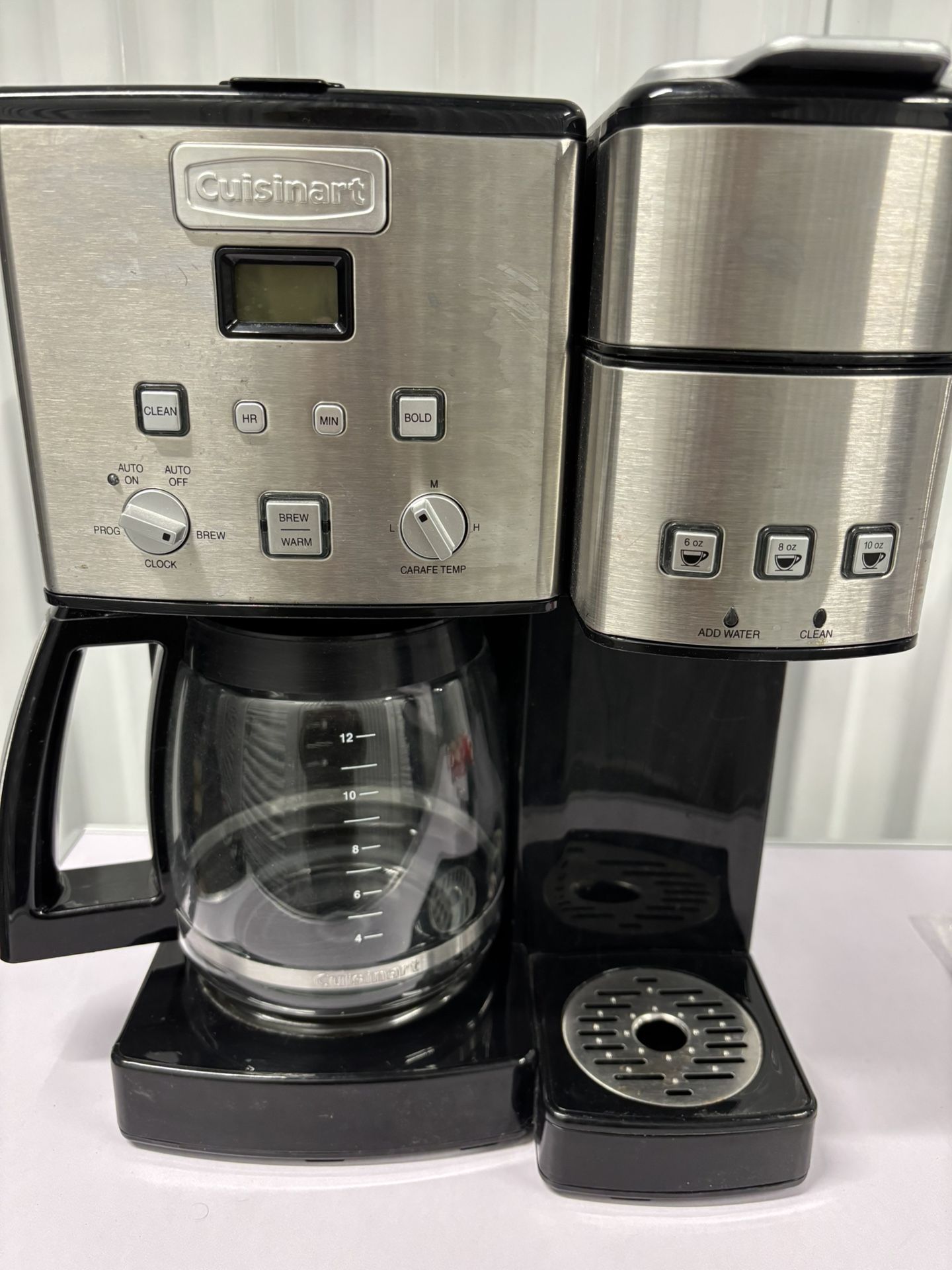 Cuisinart Coffee Center 12 Cup Coffeemaker and Single Serve Brewer  Stainless Steel