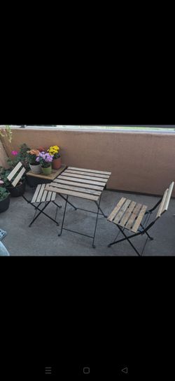 Ikea Patio Table and Chair Set