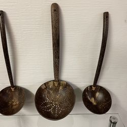 Wooden Ladle Soup Spoon/Scoop 3pcs $18