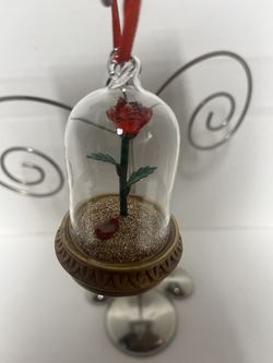 Disney Enchanted Rose Light-Up Sketchbook Ornament – Beauty and the Beast