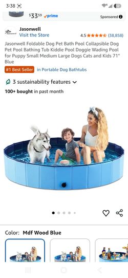 Jasonwell Foldable Kiddie Pool - 79" Green