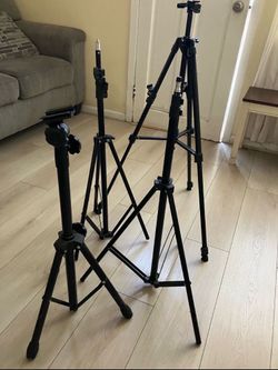 Lot of 3 Black Tripods / Light Stands