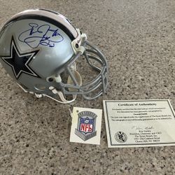 Emmitt Smith Autographed Riddell Mini Helmet