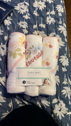 Baby Gear 3-Pack Hooded Towels