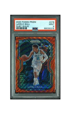 2020 Panini Select Ruby Wave RC PSA 9