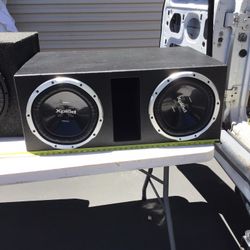 SONY Xplod 1300 Watt 12” Diol Subwoofers with Hard Shel Box