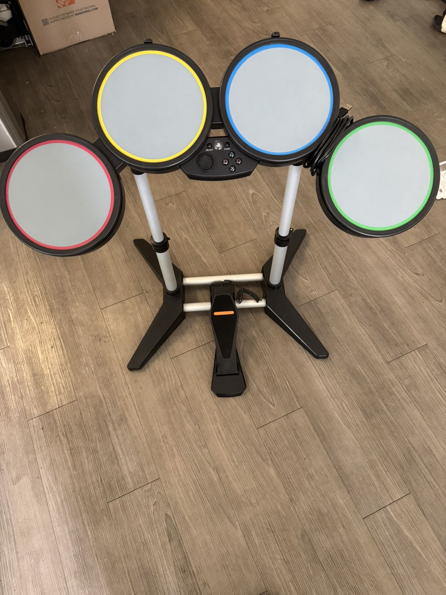 Rock Band Harmonix PS3 PS4 PS5 Drum Set Pads & Stand With Pedal