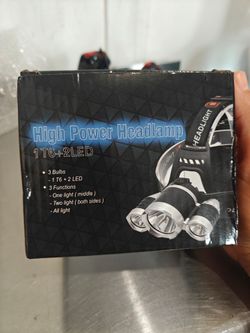 High Power LED Headlamp 1 T6 + 2 LED