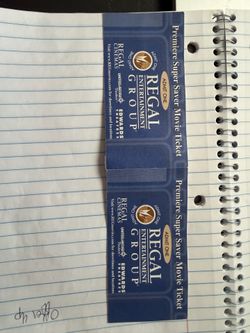 “2” Regal Entertainment Group Movie Tickets