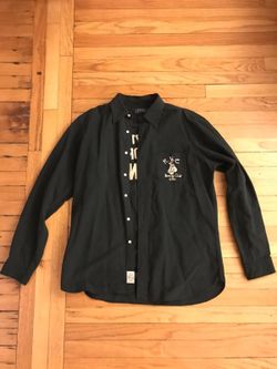 New with Tags Ralph Lauren Boxing Black Button L