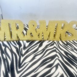 Gold Wedding Letters And Numbers