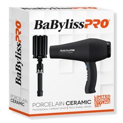 BaBylissPRO Ceramic Triple Barrel Waver &  Hair Dryer Limited Edition Set
