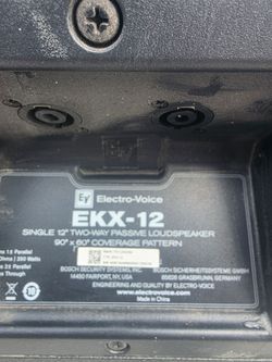EV speakers EKX-12
