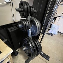 Weight Plates With Weight Tree