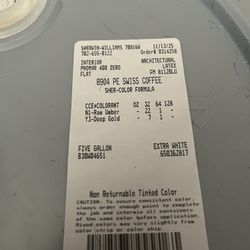 Pintura Swiss Coffee flat