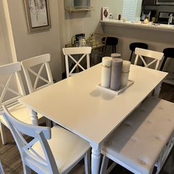 White Dining Table And Chairs! 