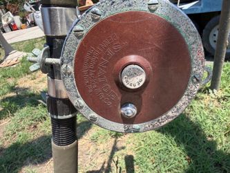 Deep Sea Fishing Heavy Duty Master  Pole and Penn Senator Reel