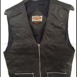 Men’s Paragraff Leather Vest Size L
