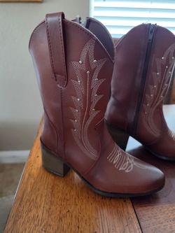 Brown Western Cowboy Boots with Embroidery !👢 Botas Vaqueras para mujer color café!