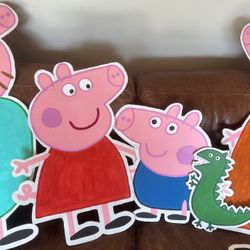 Hand Painted Peppa Pig Party Posters
