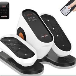 Under Desk Elliptical Machine, Electric Leg Exerciser While Sitting for Seniors with Remote Control, Whisper Quiet Motorized Seated Pedal Exerciser, H