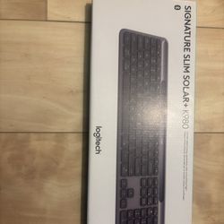 Logitech Signature MX Slim Solar +K980 Keyboard Wireless Bluetooth 