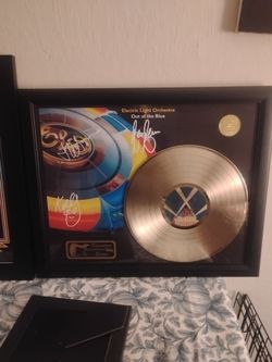 ELO Out of the Blue Framed Gold Record Display