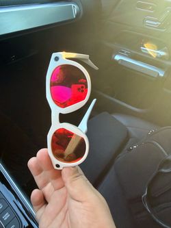 Oakley Meta Smart Glasses White Red Mirror