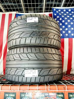 315/35ZR17 NITTO NT555 G2ULTRA HIGH PERFORMANCE 315 35 17 USED TIRES SET 