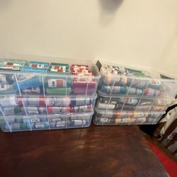 Toldi-lock And Sure Lock Threads - Huge Lot Of 230 Multi Color Spools