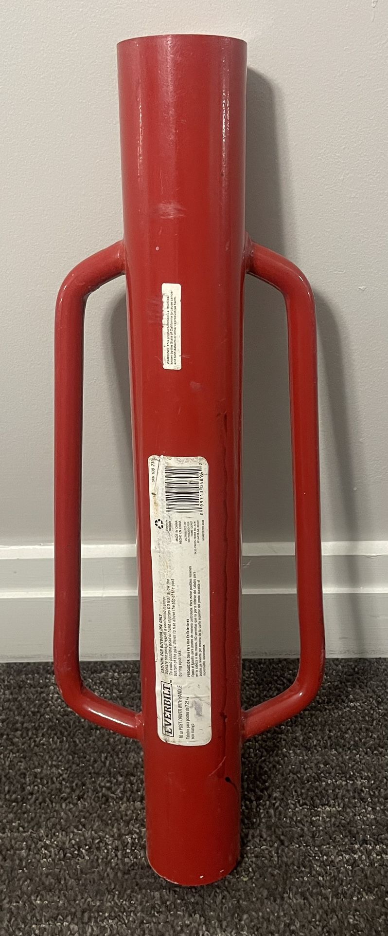 Everbilt 16 lb. Post Driver with Handle - Like New!