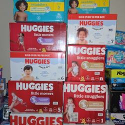 Huggies And Pampers Brand New